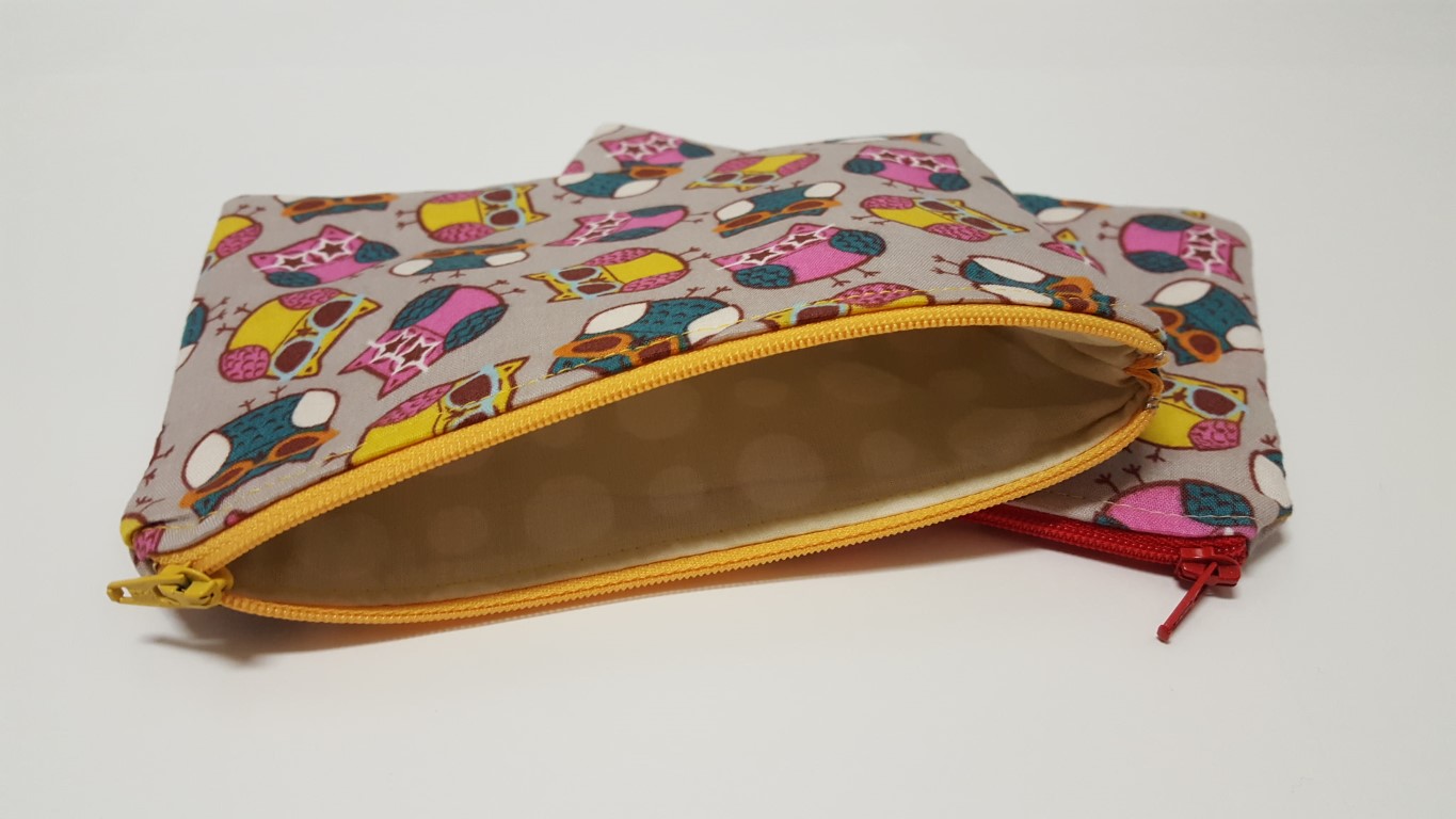 Owl zipper pouches